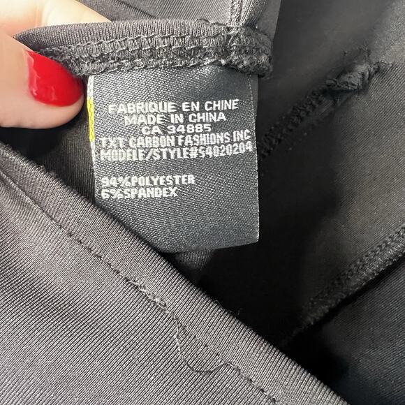 Lady Dutch High Society Size L Black Halter Sleeveless Top - Picture 8 of 8